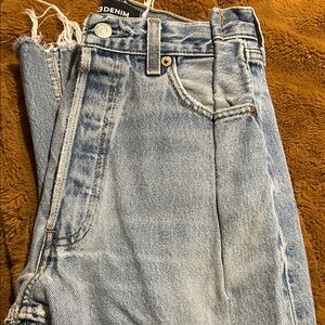 EB Denim Light Blue Straight Leg Jeans